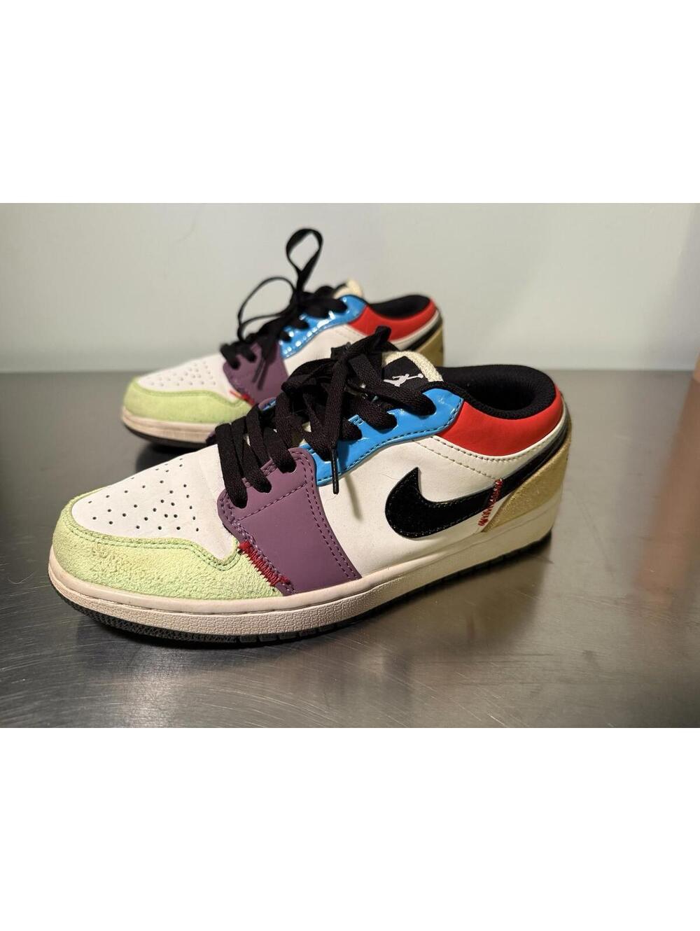Nike Air Jordan 1 Low SE Lightbulb CZ3572-104 Sneaker Shoe Big Kid Youth 7